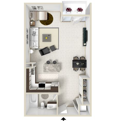 Studio And 1 Bedroom Apartment Floor Plans The Lofts On La Brea