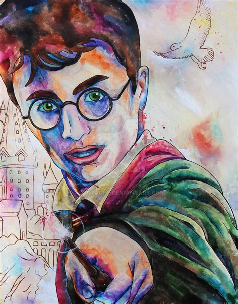 Harry Potter Watercolor Style Painting By Sostache On Deviantart