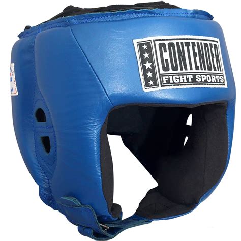 Contender Fight Sports Open Face Competition Headgear Xlarge Blue
