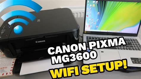 How To Do Canon Pixma Mg3600 3620 3650 Printer Wifi Setup Review Youtube