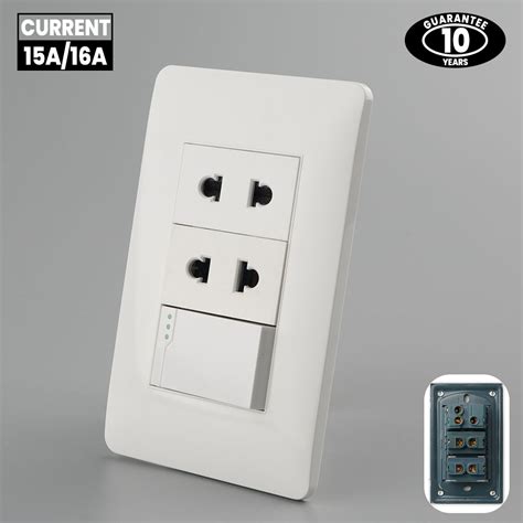 Switch Socket Wide Series Universal Outlet Wall Socket 1gang 2gang