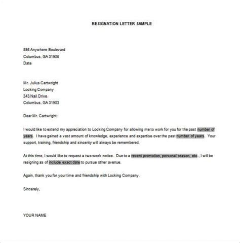 This resignation letter can be printed on a plain white paper, signed and delivered to the employer. Where can you find a Resignation Letter Template?