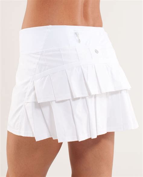 Lululemon Run Pace Setter Skirt White Lulu Fanatics