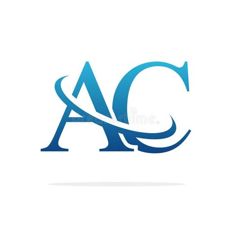 A C Letter Logo Design Creative Ac Letters Icon Stock Vector