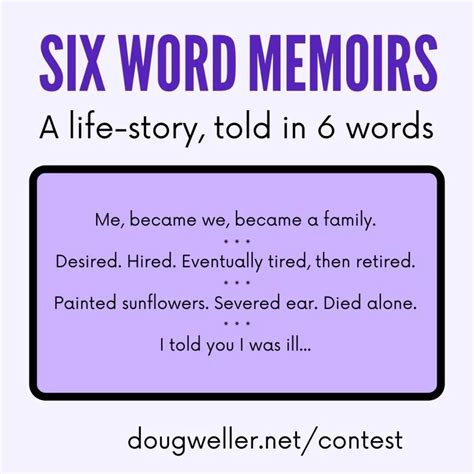 2023 Example Of A Six Word Memoir And How To Write A Fantastic One