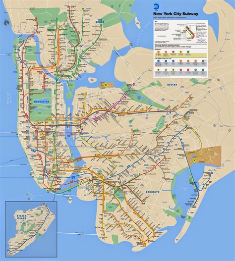 New York City Subway Map Free Printable Maps