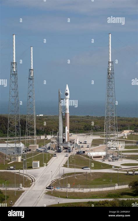 The United Launch Alliance Atlas V Rocket Is Rolled From Vertical