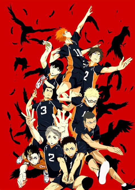 Anime Haikyuu Karasuno Poster By Team Awesome Displate Haikyuu