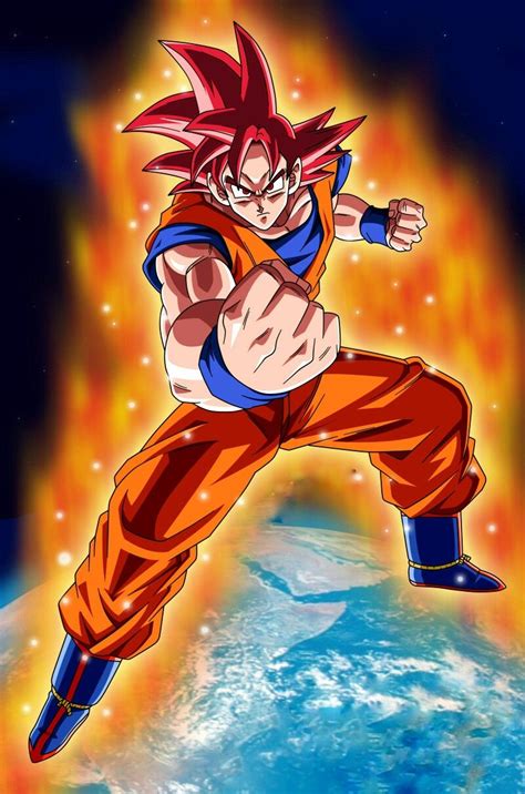 Goku Ssj God Anime Dragon Ball Super Anime Dragon Ball Dragon Ball Goku