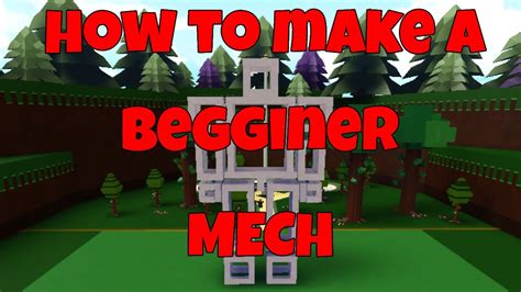 Roblox Babft How To Build A Begginer Mech Youtube