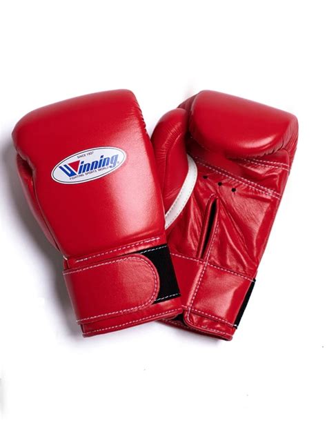 Winning Ms Training Velcro Boxing Gloves Red Ko Sports Uk