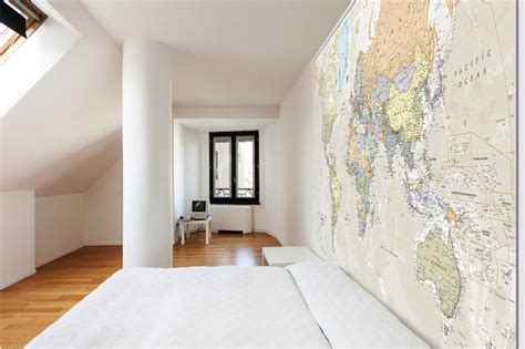 Giant Classic World Map Mural By Maps International