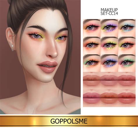 Goppols Me Makeup Cc Makeup Set Sims 4 Cc Makeup