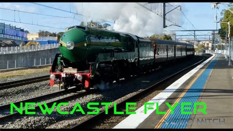 Newcastle Flyer 3801 Storms Through North Strathfield Youtube