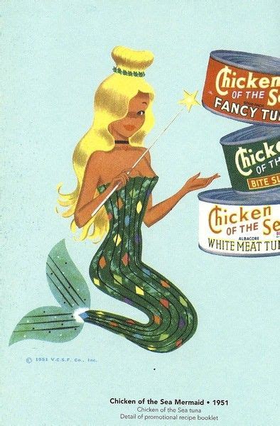 Chicken Of The Sea Tuna Mermaid Original Paper Ephemera From