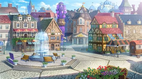 Fantasy Town Fantasy House Fantasy World Scenery Background Fantasy