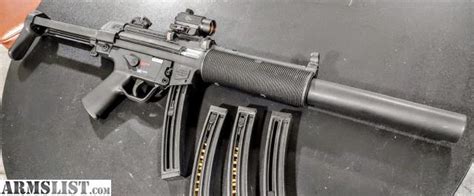Armslist For Sale Mp5 Sd Hk 22lr Rifle With 4 Mags And Sig Sauer Red Dot