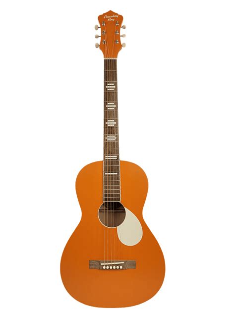 Recording King 6 String Acoustic Guitar Right Monarch Orange Reverb