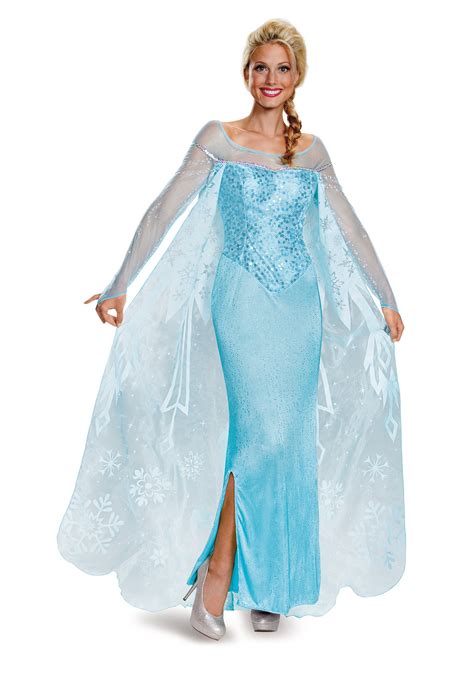 Frozen Adult Elsa Prestige Costume Elsa Cosplay Costume