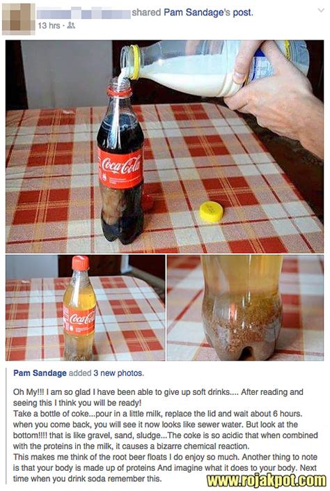 The Milk Turns Coca Cola Into Poison Hoax Debunked The Rojak Pot