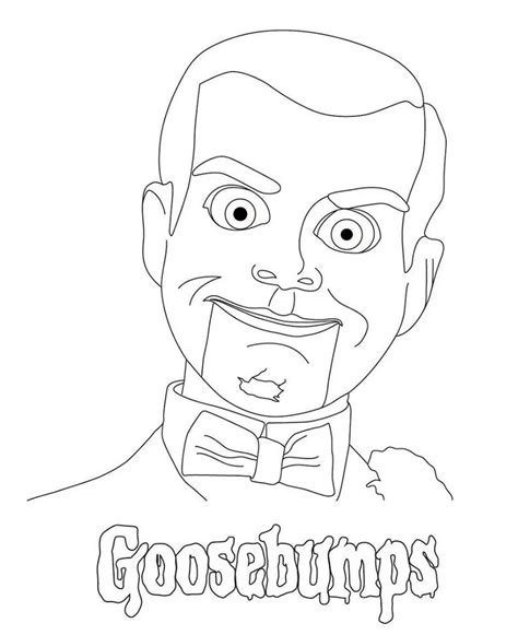 Goosebumps Slappy Coloring Pages The Picture Taken From Coloring Pages