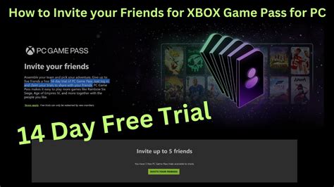 How To Invite Your Friends For Xbox Game Pass For Pc 14 Day Free Trial