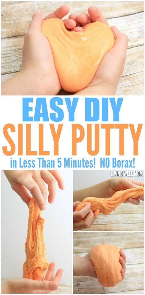 2 Ingredient Diy Silly Putty In Less Than 5 Minutes No Borax