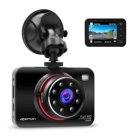 Caméra Embarquée Caméra De Voiture APEMAN Dash Cam Full HD 1080p Les