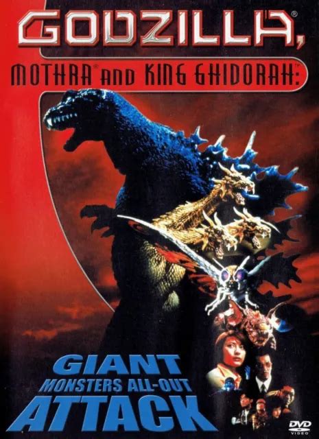 Godzilla Mothra E King Ghidorah Giant Monsters All Out Attack Dvd
