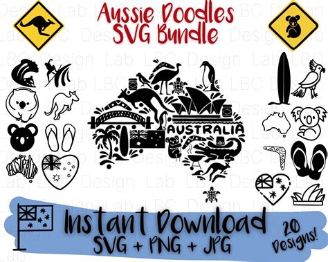 Australia Svg Bundle Australia Maps Svg Australian Svg Etsy