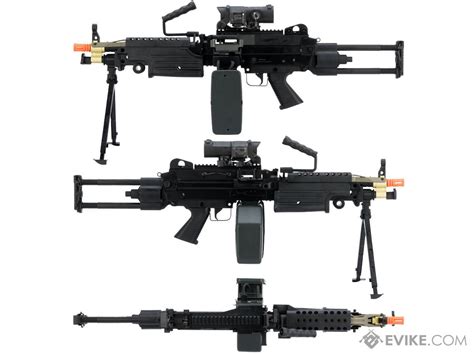Cybergun Fn Licensed M249 Airsoft Machine Gun Version Para Black