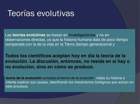 Ppt Teorías Evolutivas Powerpoint Presentation Id6445672