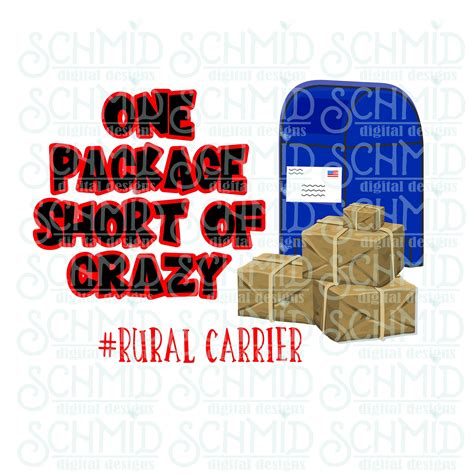 RURAL Carriers One Package Short of Crazy Png/ ruralcarrier - Etsy UK