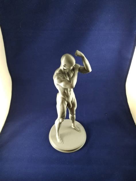 10 3d Printed Nude Young Man Flexing His Muscles Mm17 Etsy