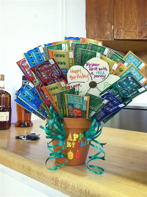 Check spelling or type a new query. Lottery ticket gift basket for grandpa's 90th birthday ...