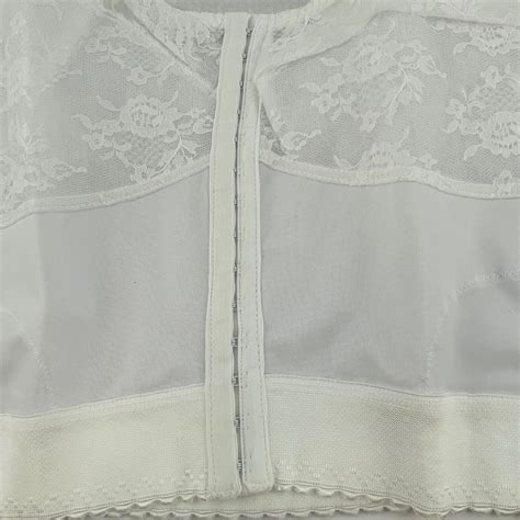 Comfort Choice 50C White Longline Posture Bra Front Close Plus Size | eBay