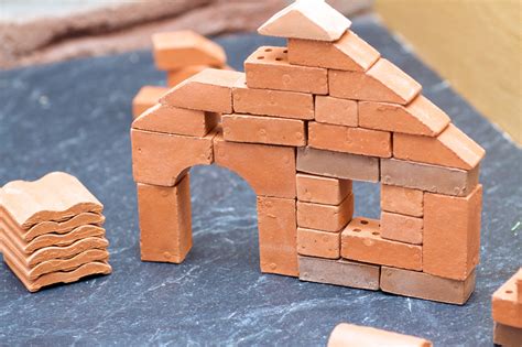 Little Toy House Made Of Red Bricks Champion Brick