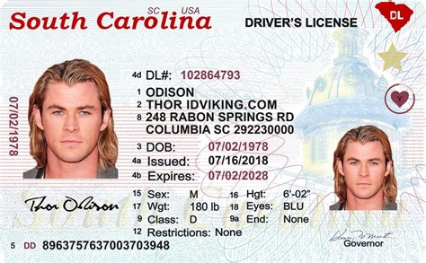 South Carolina New Sc Drivers License Scannable Fake Id Idviking