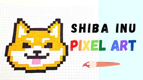 Pixel Art How To Draw A Shiba Inu Youtube