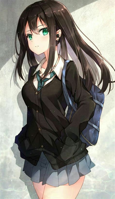 Top 194 Anime Girl With Black Hair And Green Eyes Electric