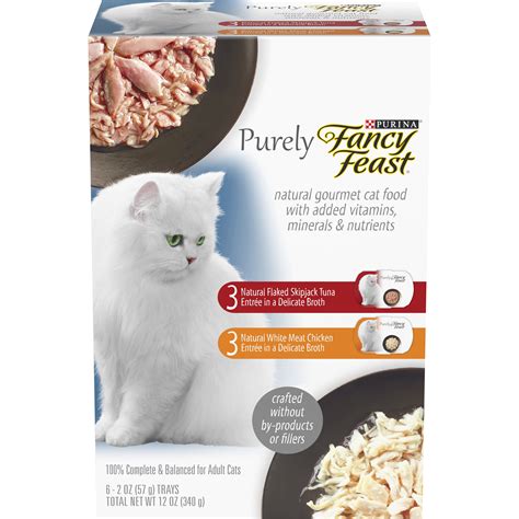 Fancy feast is a company that is committed to preparing gourmet cat food selections, and has wide variety: Purina FANCY FEAST APTZR 6C12OZ NT - Pet Supplies - Cat ...