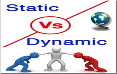 Comparison Of Static And Dynamic Website Webnots