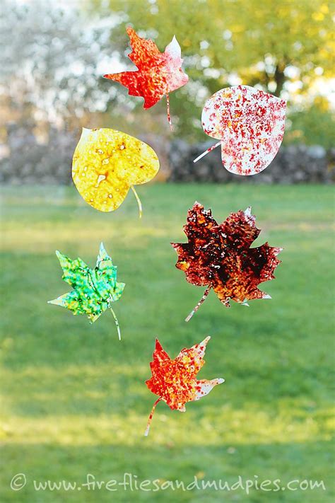 Melted Crayon Leaf Suncatchers Beautiful Melted Crayons