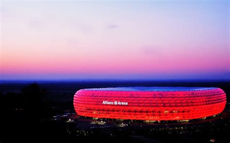 bayerni müncheni staadioni allianz arena öövaade 4k taustapildi allalaadimine