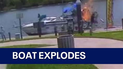 Boat Explodes Shortly After Being Refueled At Florida Marina Moment