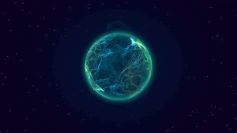 Blue Plasma Planet In Space Stock Motion Graphics Motion Array
