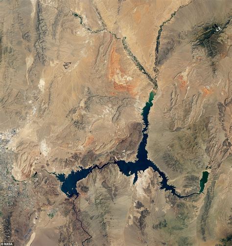 Jaw Dropping New Satellite Images From Nasa Show How Lake Mead Has