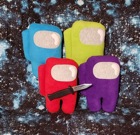 Among Us Plush Imposter Crewmate With Knife By Hatcorehats On Deviantart