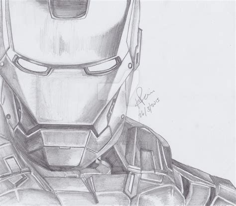 Iron Man Pencil Drawing By Kimikorei07 On Deviantart