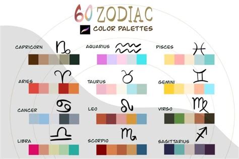Zodiac Procreate Colors Palette 60 Colors 1249437 Procreate